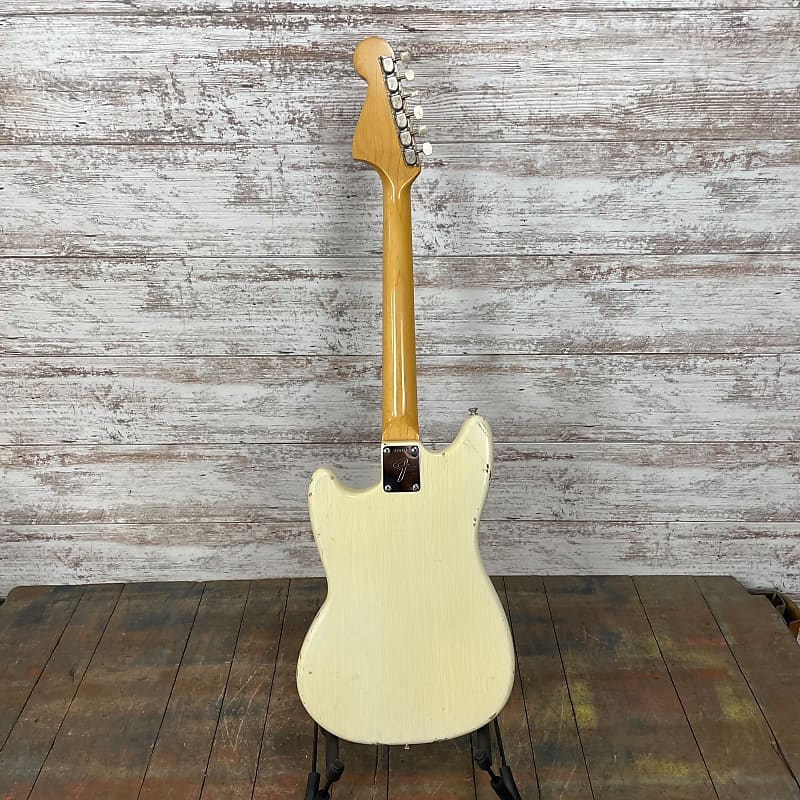 1966 Fender Mustang Guitar with Rosewood Fretboard Olympic White